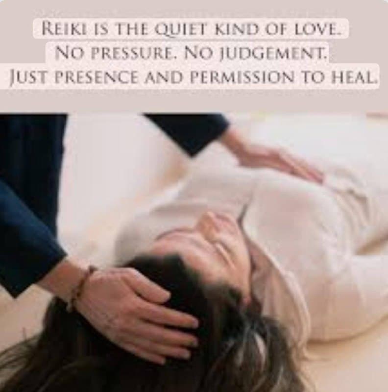 Reiki quote: no pressure, no judgement, just presence and permission to heal